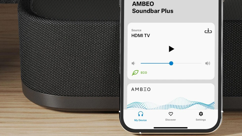 Una experiencia sin problemas de principio a fin. AMBEO Soundbar Plus